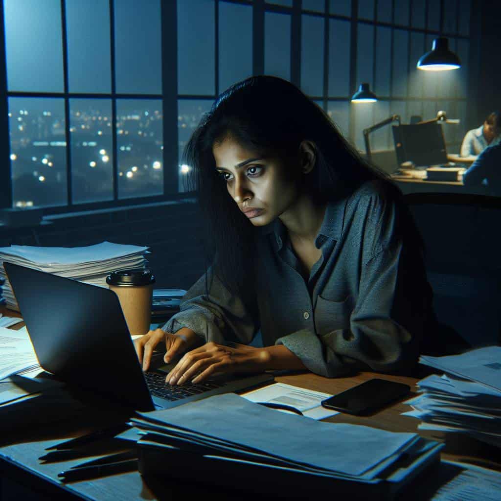 Recognize signs of burnout, stressed worker.