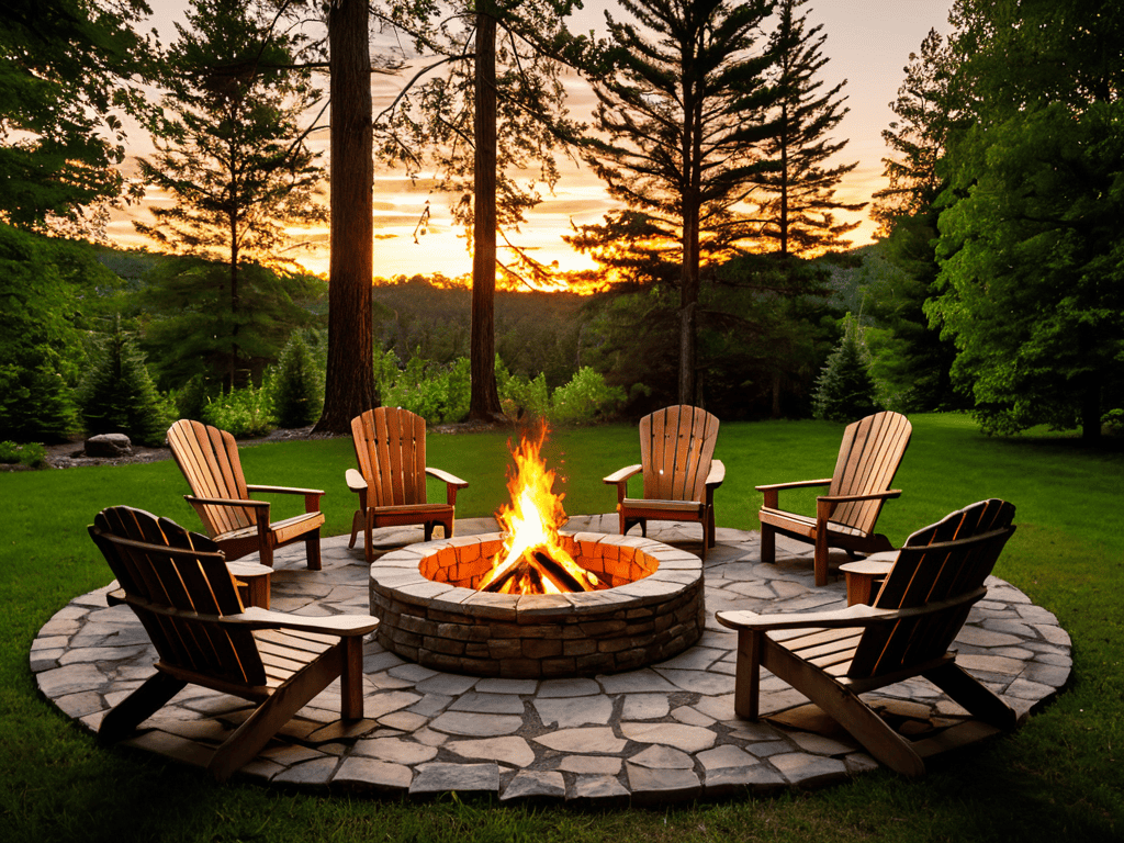 Igniting Wonder by fire pit glow