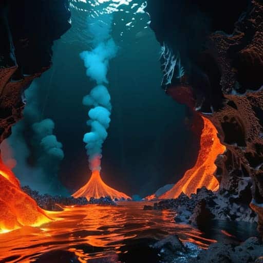 Life Thriving at Tectonic Plate Boundaries.