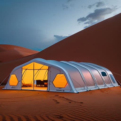 Sterile on the Go: Nomadic Modular Clean-room Tents 6 The Intersection of Precision and Presence.